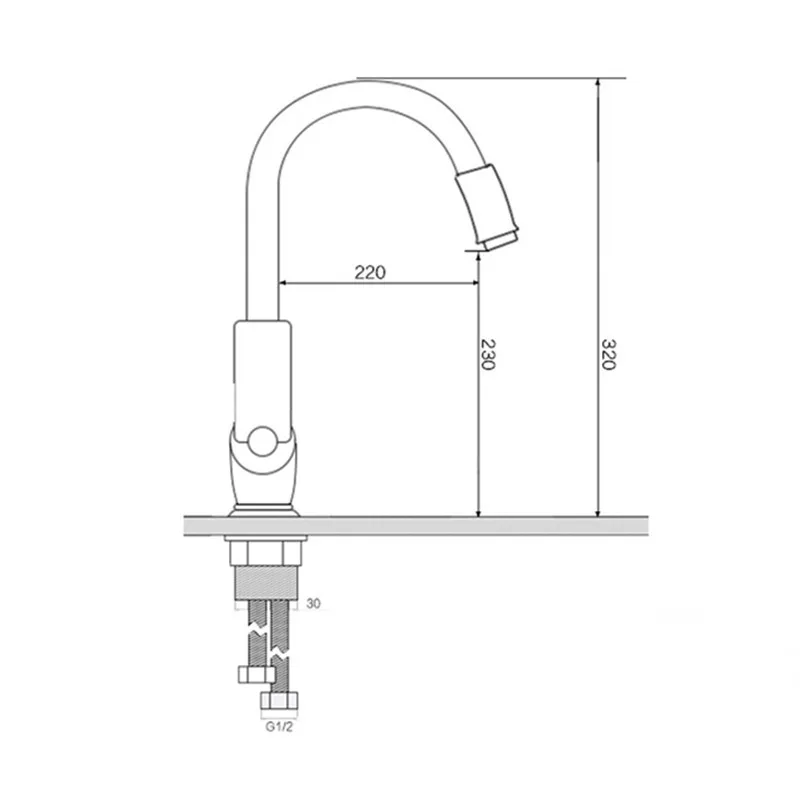 Смесители для кухонной мойки смеситель из твердой латуни горячей и холодной воды