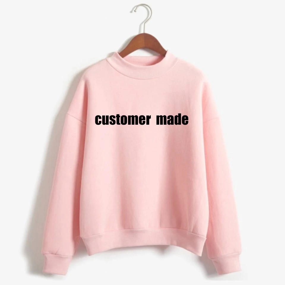 

Costomized LOGO Sweater Letter Pattern Sweatshirt Print Women Personalized Gift Print Sleeve Cotton Custom DIY Gift for Teens