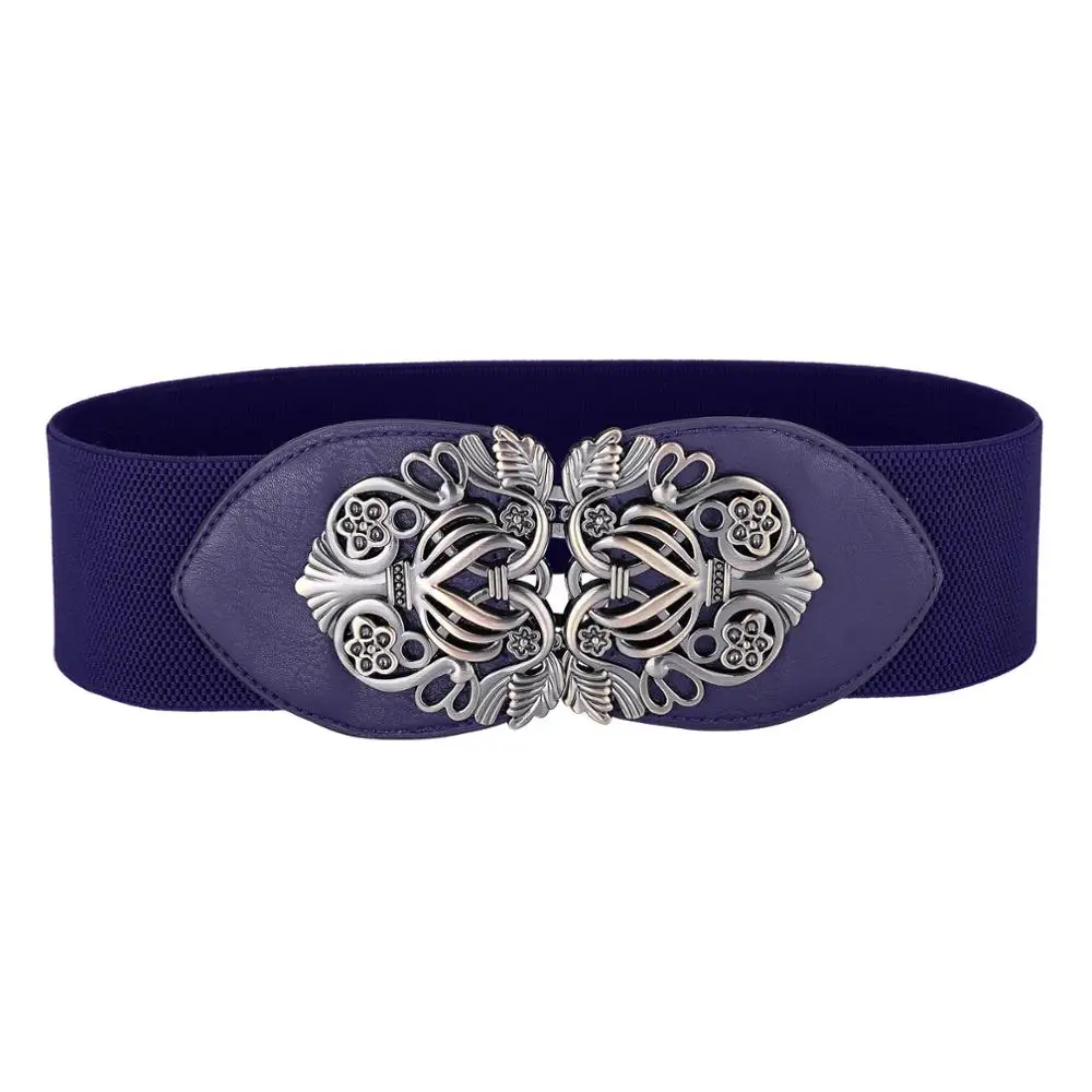 waist belts 7 Женские эластичные ремни размера плюс из искусственной кожи эластичный пояс на талии с металлическим крюком дизайнерские женские пояса для женского платья - Цвет: waist belts 7