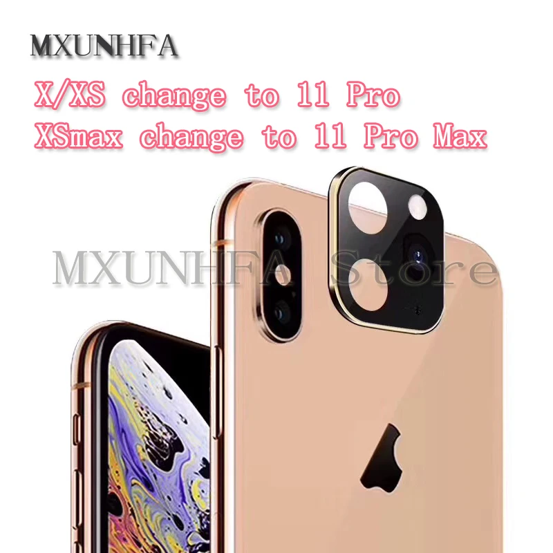 10 шт. для iPhone X XS Max Seconds изменить до 11 Pro задняя камера Объектив металлический