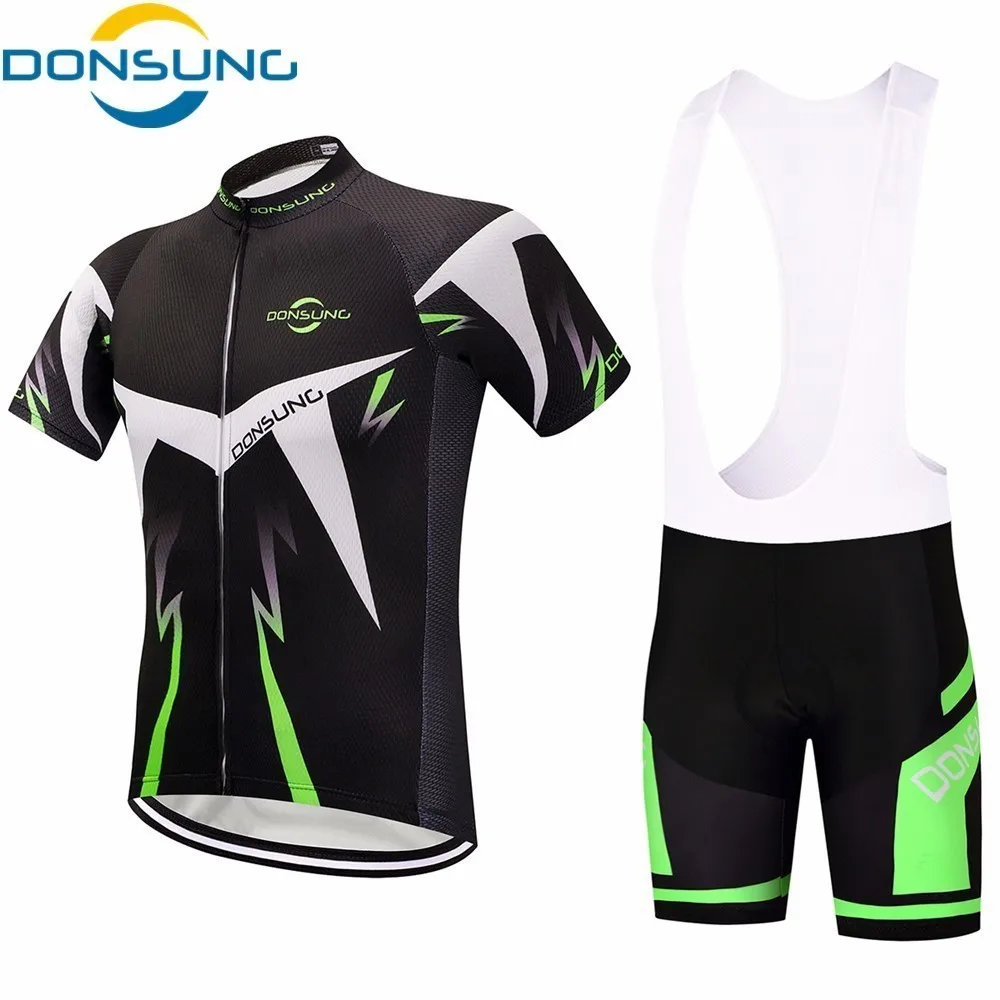 

Cycling Jersey Set Bike Clothing Breathable Bicycle Jerseys Clothes Maillot Ropa Ciclismo 2021 Summer Short Sleeve Full DONSUNG