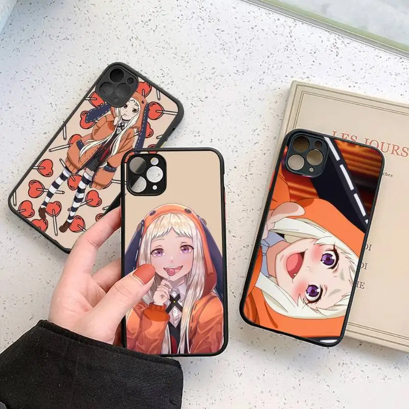 

Crazy Excitement anime Kakegurui Runa protect Phone Case Matte Transparent for iPhone 7 8 11 12 s mini pro X XS XR MAX Plus