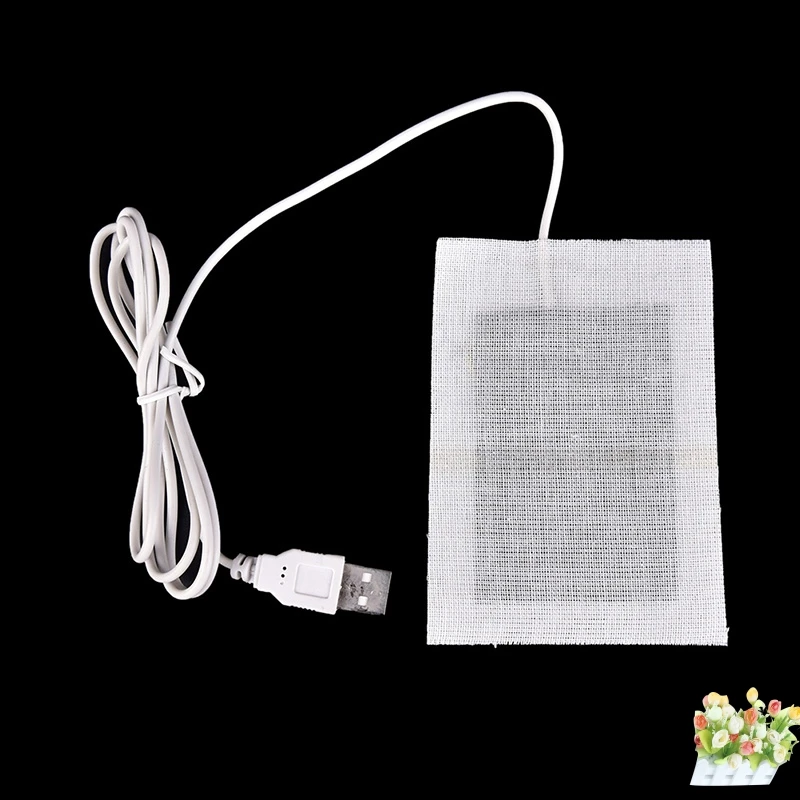 Переносной теплый коврик с USB 5 В зимний нагреватель из углеродного волокна для