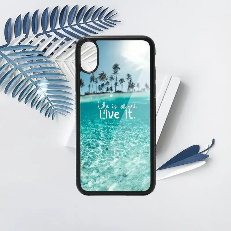 

Travel mountain sea beach quotes high quality luxury Phone Case PC for iPhone 11 12 pro XS MAX 8 7 6 6S Plus X 5S SE 2020 XR