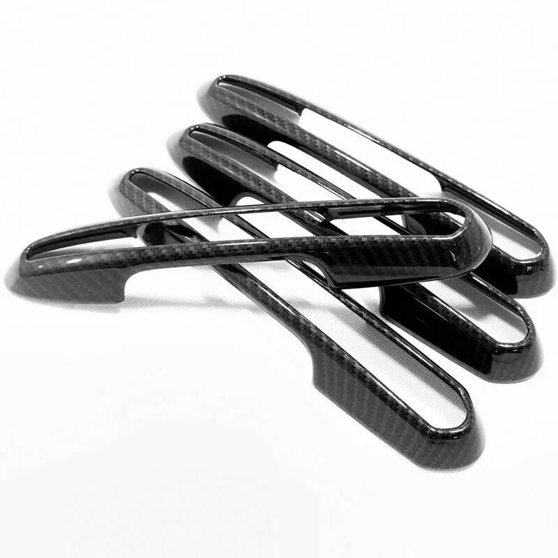 

For 2019-2020 for Toyota RAV4 Car Carbon Fiber Exterior Door Handle Cover Trim 4pcs