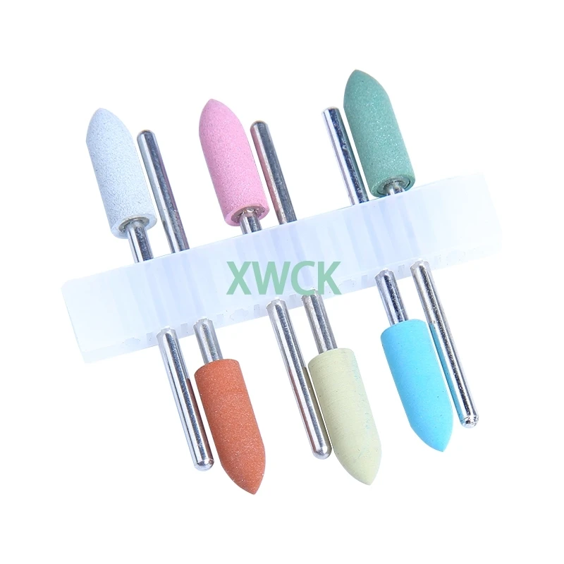 6 намоток Mix-Цвета стоматологическая силиконовая резина для чистки смолы Боры