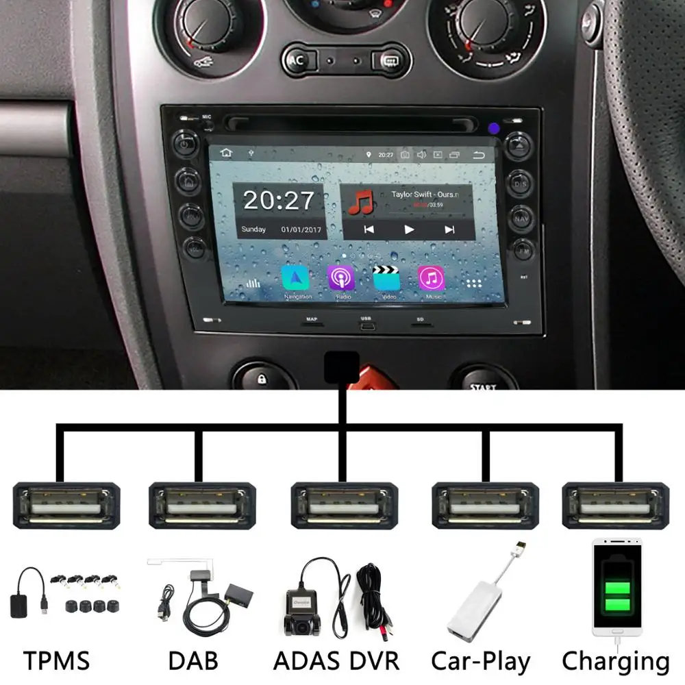 5 USB порт PX6/Восьмиядерный Android 9,0 автомобильный dvd-плеер для Renault Megane 2 ii 2003-2010 Автомобильный gps Радио DSP Android авто мультимедиа