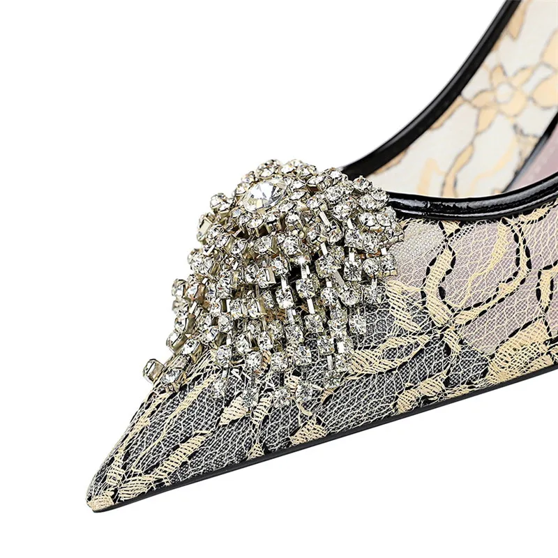 BIGTREE Новые Сексуальные женские туфли на плоской подошве с кружевным плетением