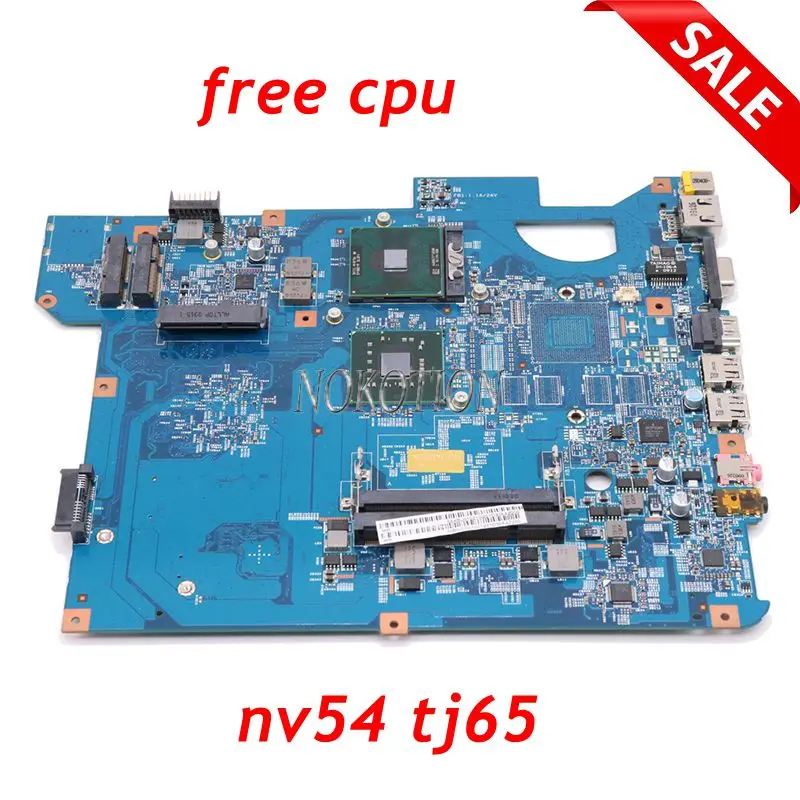 Материнская плата NOKOTION MBWDG01001 MB. WDG01.001 MBWDD01001 для ноутбука Gateway NV54 TJ65 48.4BU01.01N 554BU01031G