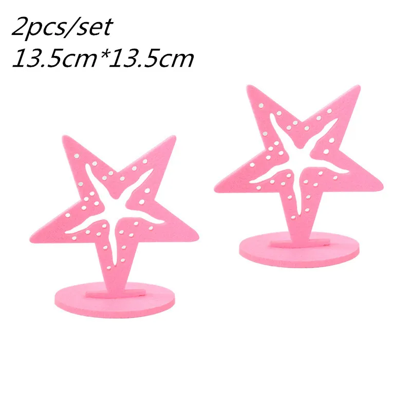 

Фетровые украшения для стола русалка и морской конь