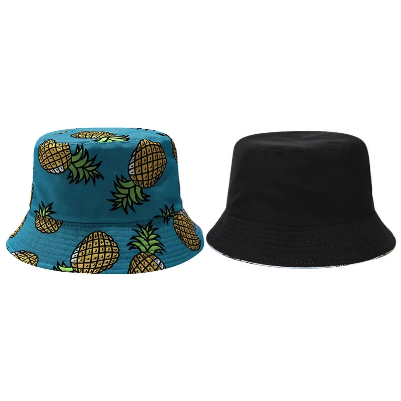 2020 Двусторонняя Женская фотография с ананасом двусторонняя дорожная шапки для