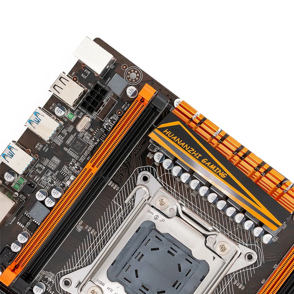 Материнская плата huanan Zhi X79 DELUXE M.2 NVME ATX с процессором Intel Xeon E5 2650 V2 2,6 ГГц 4*8 ГБ(32 Гб) DDR3 1600 МГц RECC ram