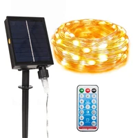10m solar rope light led wire string lights 2 way waterproof home deck hotel garden park festival holiday christmas fairs decor