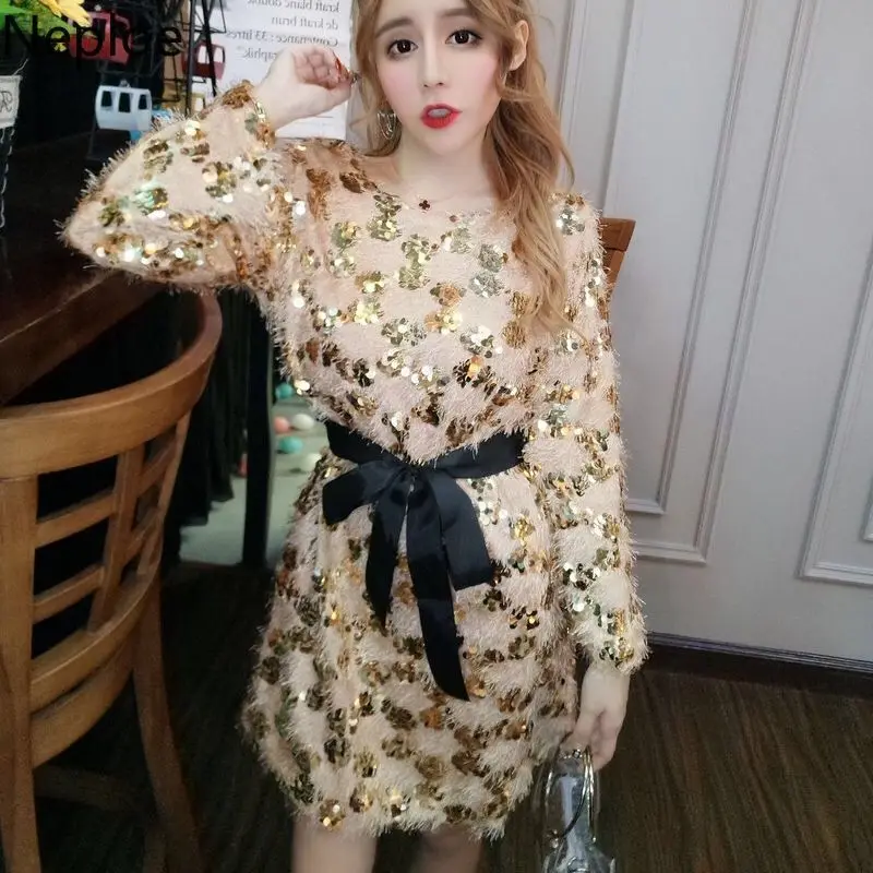 Женские вечерние платья Neploe элегантное платье с круглым вырезом и кисточками