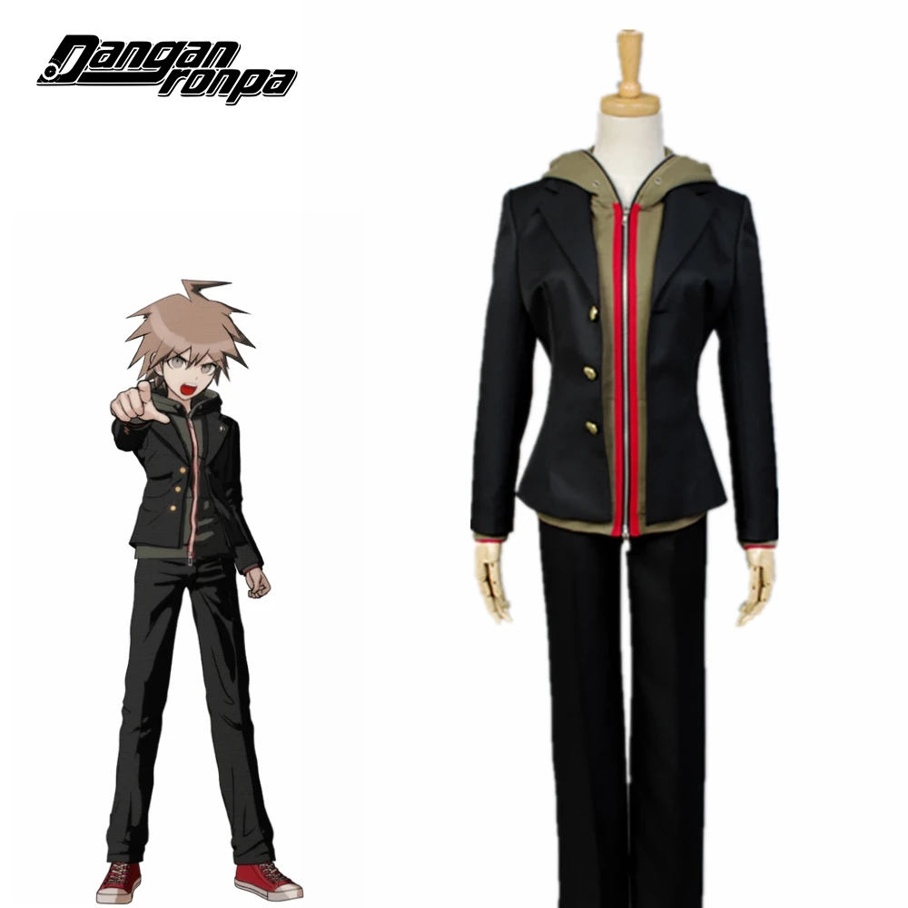 Costume Аниме Danganronpa Makoto Naegi косплей костюм полный набор Хэллоуин Карнавальный костюм для взрослых мужчин и женщин - Цвет: Costume