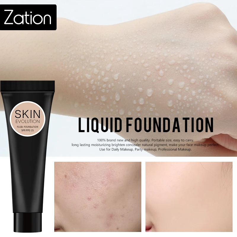 Крем для основы Zation Жидкая основа профессионального макияжа меняющая тон кожи