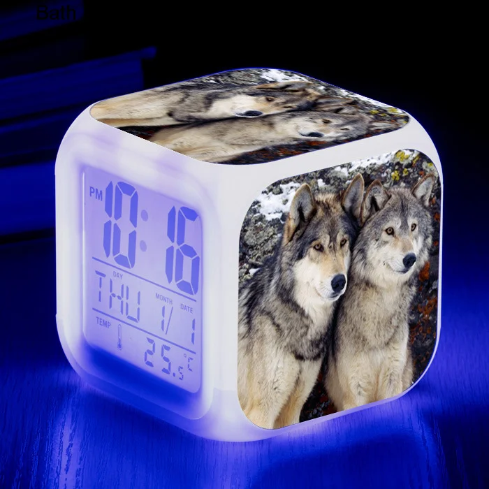 Лидер продаж 3D Животные волк волки цифровая фотография изменение цвета