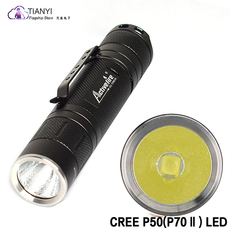 As shown Фонарь Activefire S21 серый Cree XP-P50 светодиодный светильник, фонарь, фонарь, велосипед, Самозащита, походный светильник, лампа, для велосипеда - Испускаемый цвет: As shown