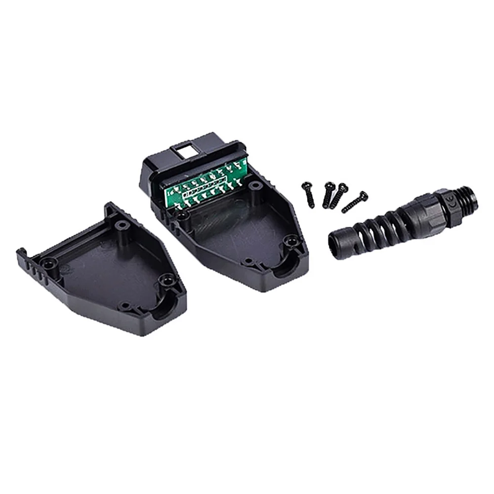 1 шт. Диагностический разъем вилка OBD2 16-pin коннектор адаптер штекер гнездо OBD-II