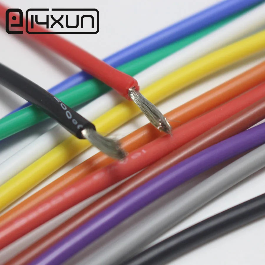 Сверхгибкий силиконовый провод 10 метров 30AWG 28AWG 26AWG 24AWG 22AWG 20AWG 18AWG 16AWG