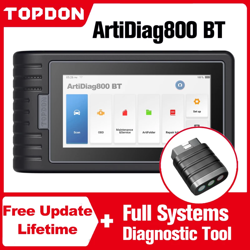Автомобильный сканер TOPDON ArtiDiag800 BT инструменты для автосканирования AD800BT все
