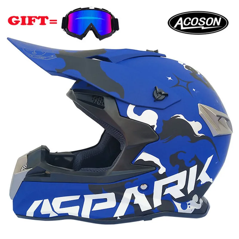 Motorcycle cross helmet for motorcycle helmet down MTB DH off road motorcycle cross racing helmet point with goggles