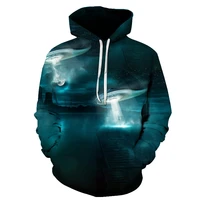 spring and autumn new print mens hoodie ufo ufo series cool and strange ufo 3d hoodie european size