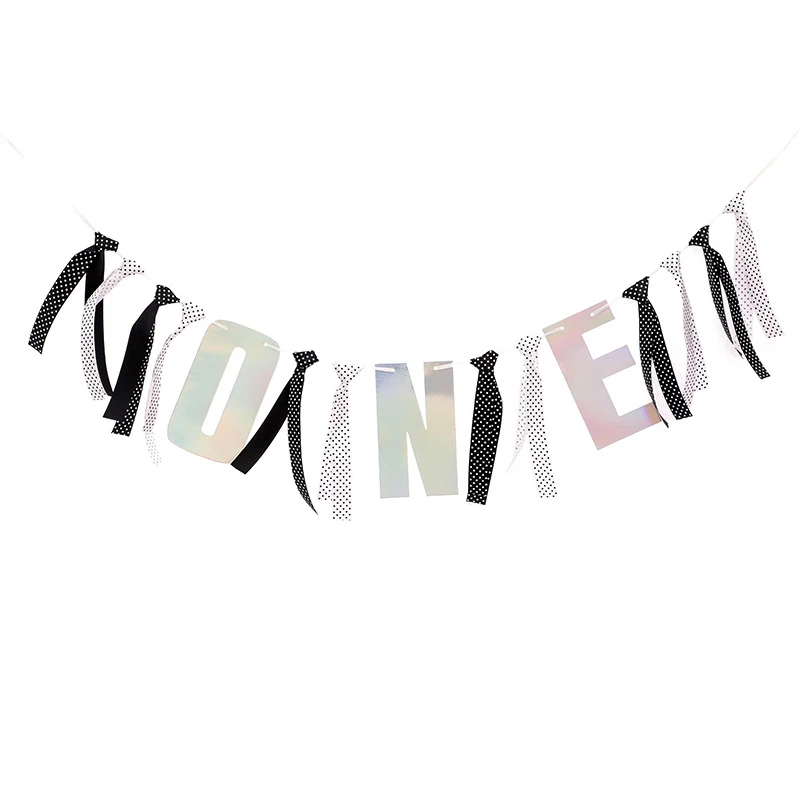 Первый день рождения ребенка лазерная бумага один баннер стул гирлянда