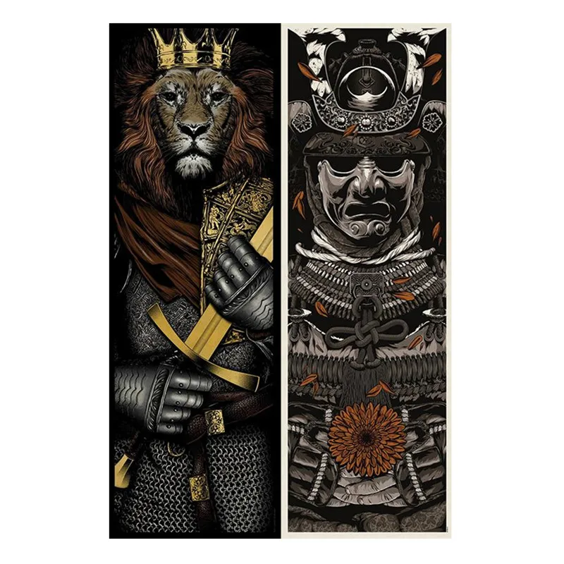 Патчи Лев Воин одежда аксессуары Diy Женская футболка Термальность передачи