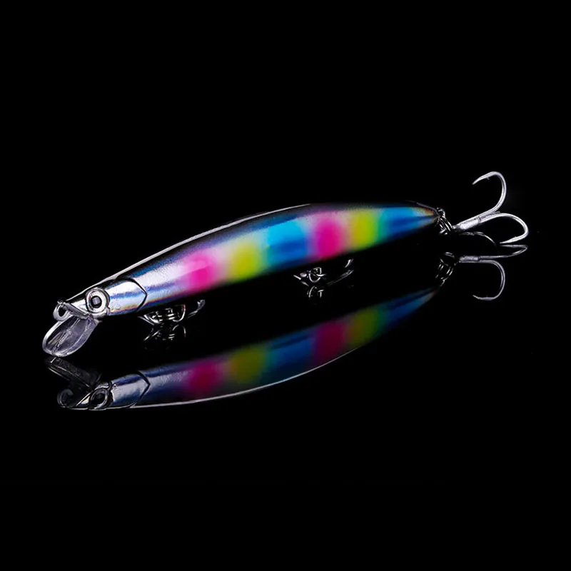 8pcs/set 12.5cm/20g Artificial Minnow Superficial Water Fei Liu Plastic Hard Bait 3D Eyes 3# With Hook Wobblers Fishing Lure | Спорт и
