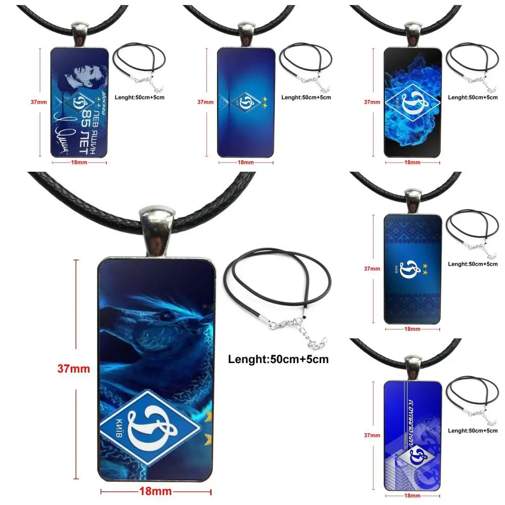 Стекло колье с кабошоном кулон прямоугольное ожерелье Сталь Цвет ювелирных