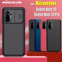 redmi note 10 pro case nillkin slide camera lens protect privacy frosted shield textured cover for xiaomi redmi note10 funda