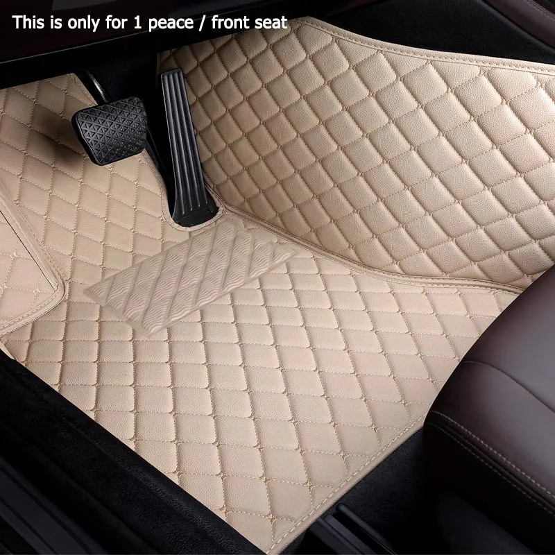 only 1 peace front Сделать изготовленный на заказ кожаный автомобильный коврик для Landrover Evoque RANGE ROVER велар(Land ROVER RANGE ROVER Discovery 3/4/5 freelander 2 Discovery Sport коврики для ног - Название цвета: only 1 peace front