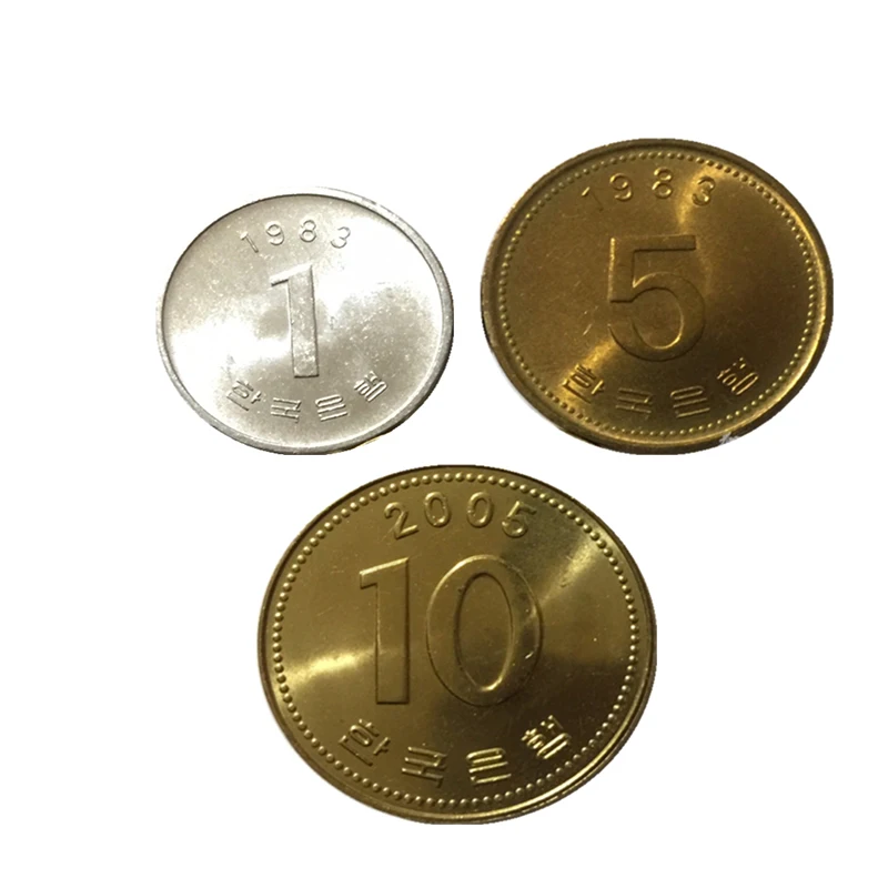 Набор из 3 монет Южной Кореи Азия настоящая монета для коллекции Новинка | Дом и