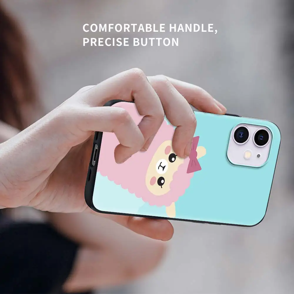 

Llama Alpaca Tpu Phone Case For Apple iPhone 7 11 12 Pro XR X 6 6S XS Max 5 5S 8 Plus SEF Soft Coque Mobile Cover