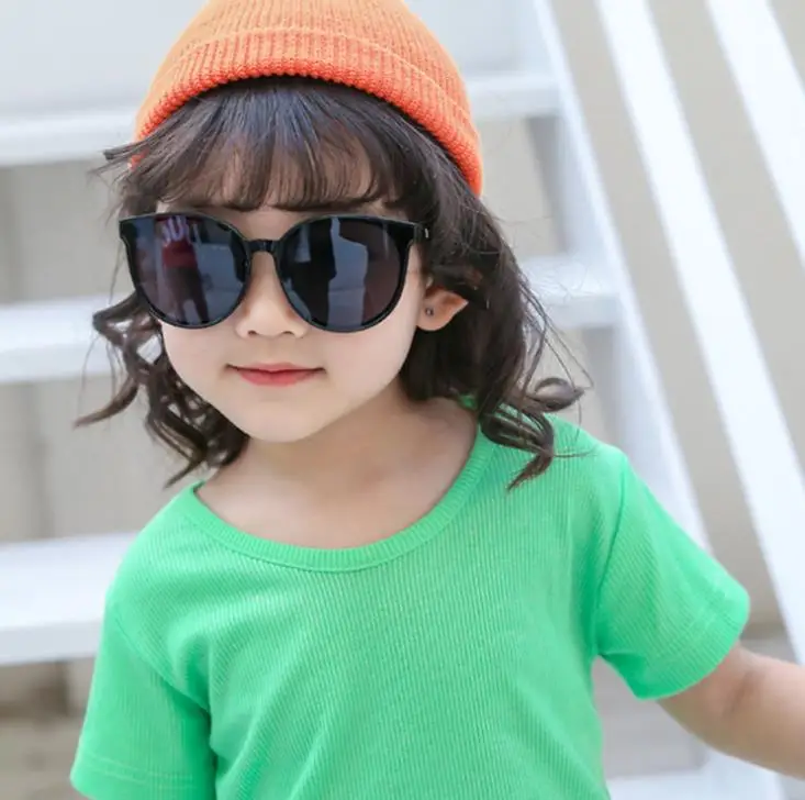 

2021 new Girl Hot Fashion Boys Baby Child Sunglasses Classic Retro Cute Round Frame Smart Kids Sun Glasses UV400 Protection