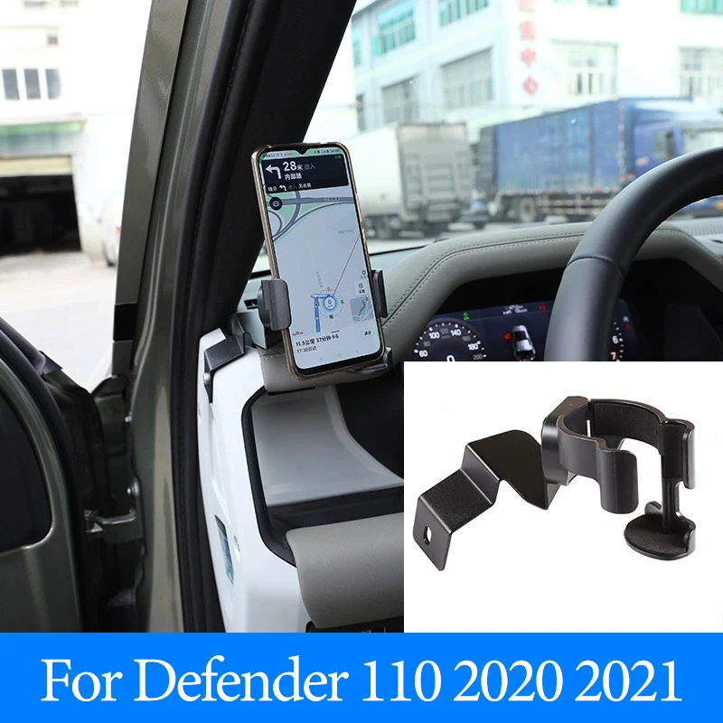 

Car GPS Navigation Mobile Phone Holder,For Land Rover Defender 110 2020,Phone Bracket Car Accessories（only be placed vertically）
