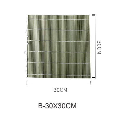 B-30X30CM Роликовый ролик для суши из бамбука, сделай сам, коврик для суши, рисовый онигири, роликовый роллер для приготовления суши, инструменты для кухни, японские аксессуары для еды Beto - Цвет: B-30X30CM