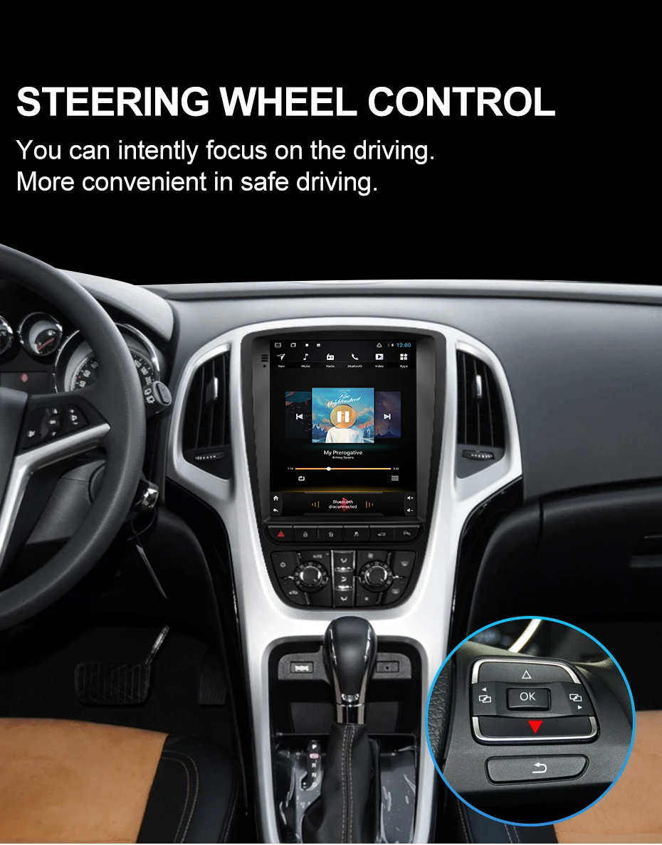 Isudar H53 Вертикальный 1 Din Android авто радио для Opel/Vauxhall/Astra J Buick/Verano 2009- gps Автомобильный мультимедийный ram 4G rom 64GB