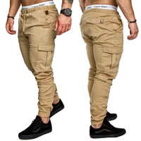 men pants hip hop harem joggers pants new male trousers mens joggers solid multi pocket pants sweatpants m 4xl