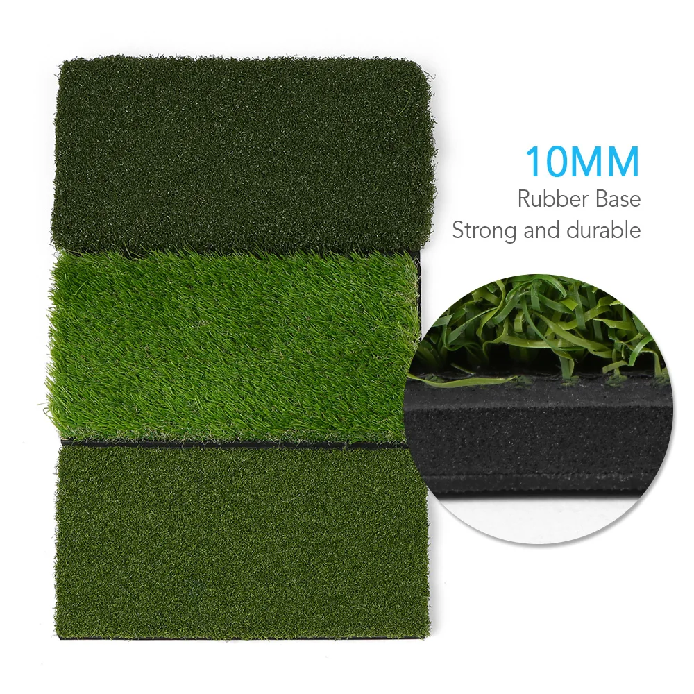 Гольф 3-в-1 качели Pad заднем дворе тренировочный трава коврик тройник держатель