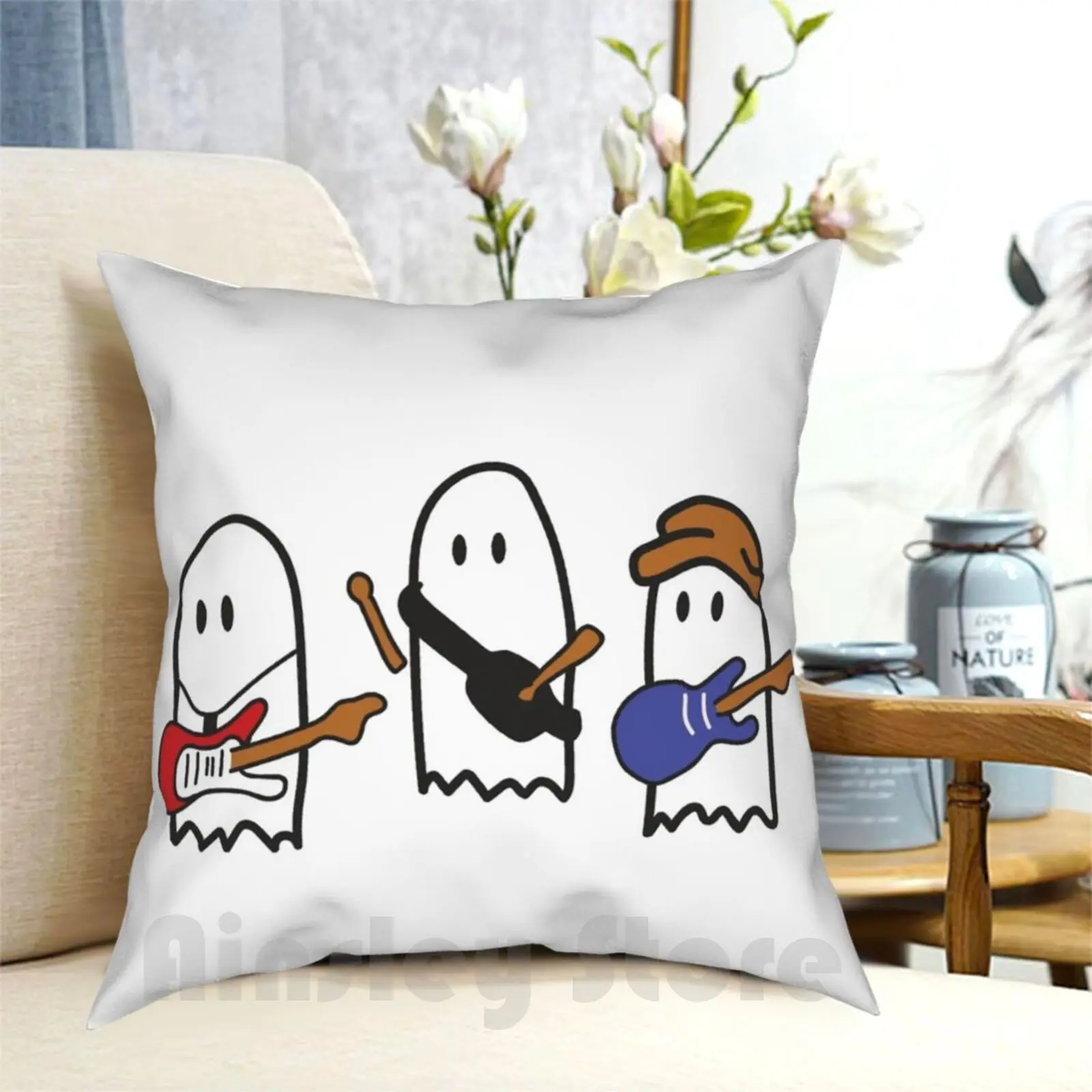 

Подушка Чехол с принтом домашняя мягкая подушка DIY крышка Джули и призраков