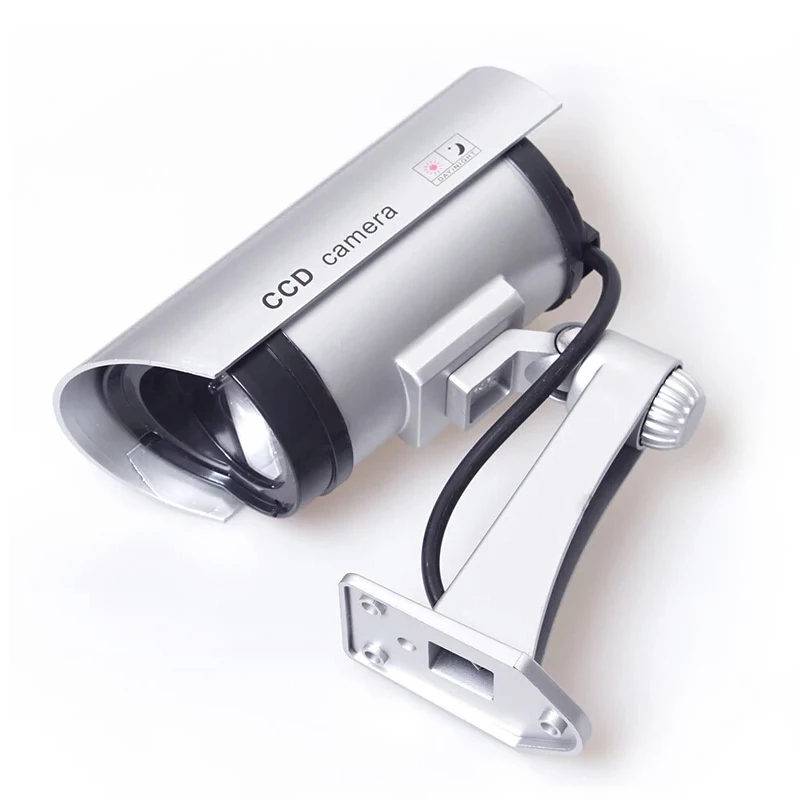 Камера видеонаблюдения поддельная водонепроницаемая с подсветкой светодиодная