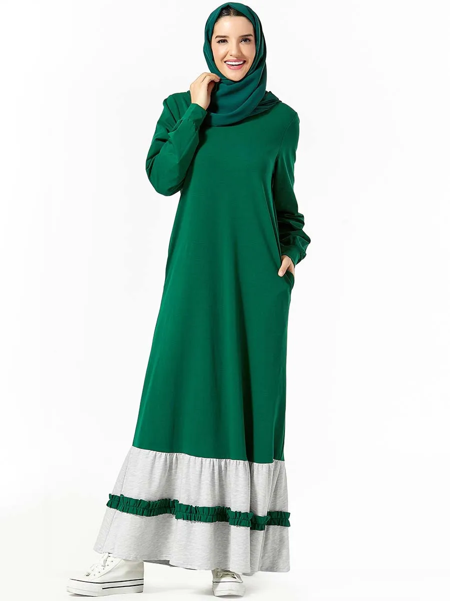 Кружева абайя Дубай Турция Кафтан платье хиджаб мусульманское исламское одежда