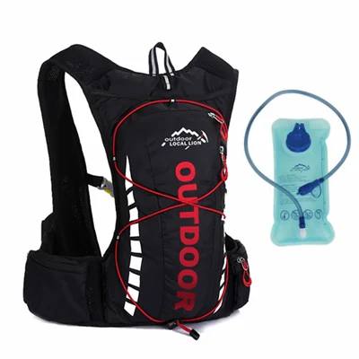 with water bag Мужской горный велосипед с сумкой для воды водонепроницаемый велосипедный рюкзак спортивный полистер альпинистский Пешие прогулки Походное питье Велоспорт рюкзак - Цвет: with water bag
