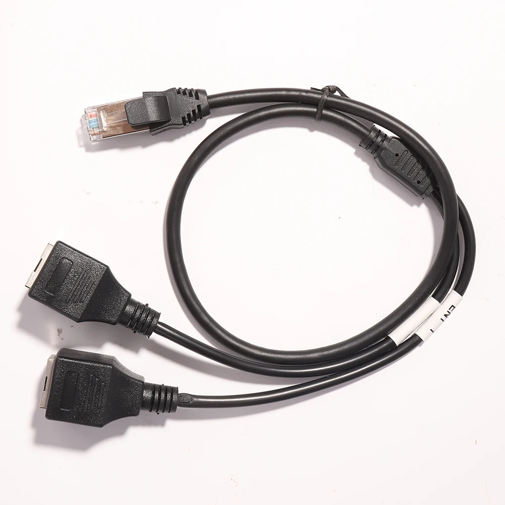 

Сетевой кабель Cat 5 длиной 60 см, разветвитель с 1 штекера на 2 разъема Ethernet LAN для компьютера, соединитель, удлинитель кабеля
