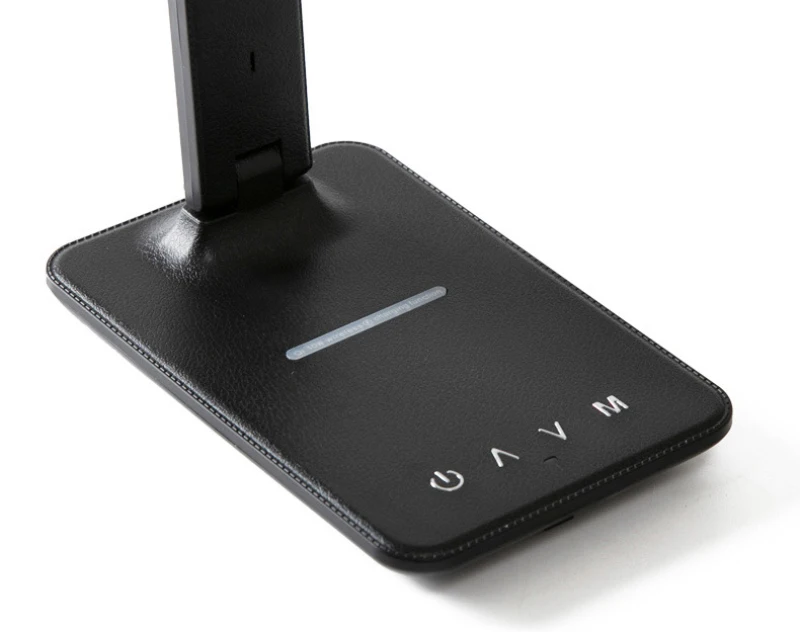 

2021 new QI Wireless Charging LED Desk Lamp 10W With Calendar Temperature Alarm Clock Eye Protect Reading Light Table Lamp