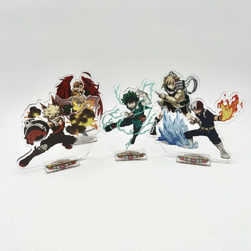 Аниме My Hero Academia Todoroki Shoto Bakugou Katsuki стоящая фигурка акриловая подставка для