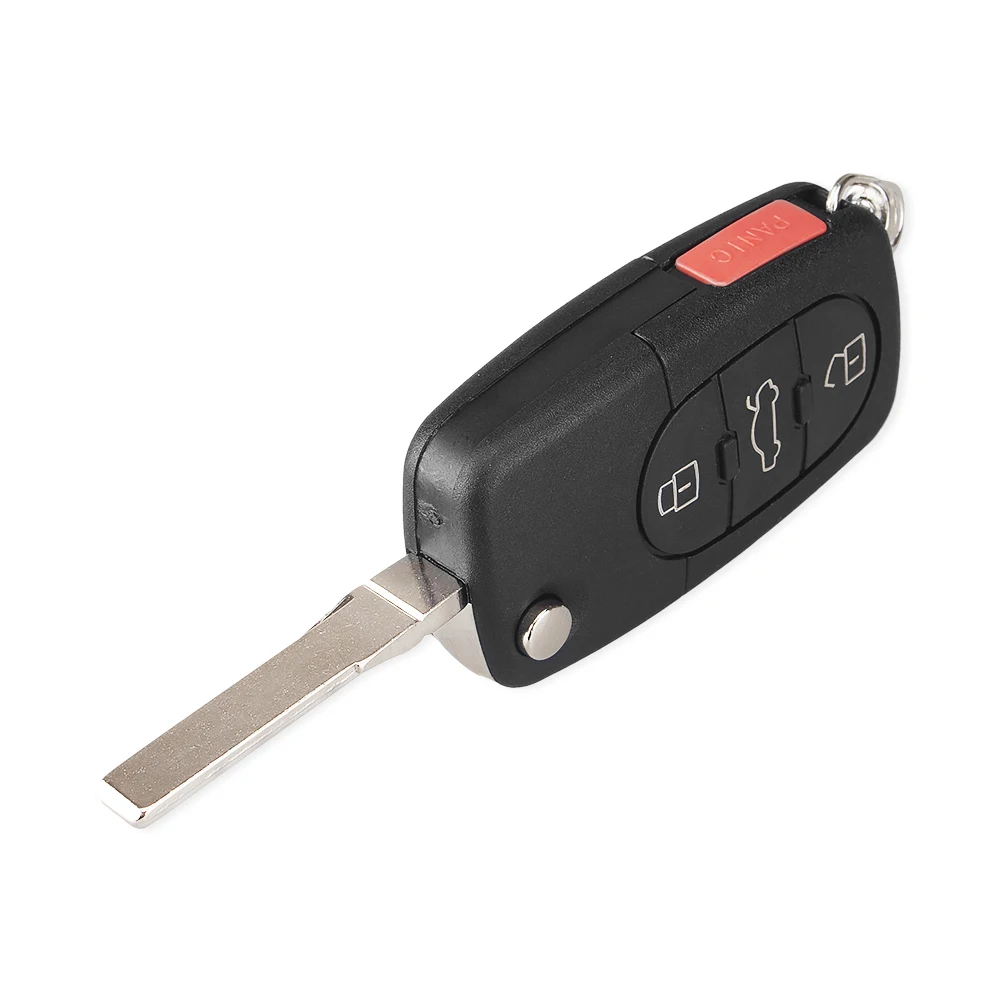 Dandkey 10 шт. для Audi TT A2 A3 A4 A6 A8 Quattro Сменные 2/3/4 кнопки флип-чехол автомобильных ключей