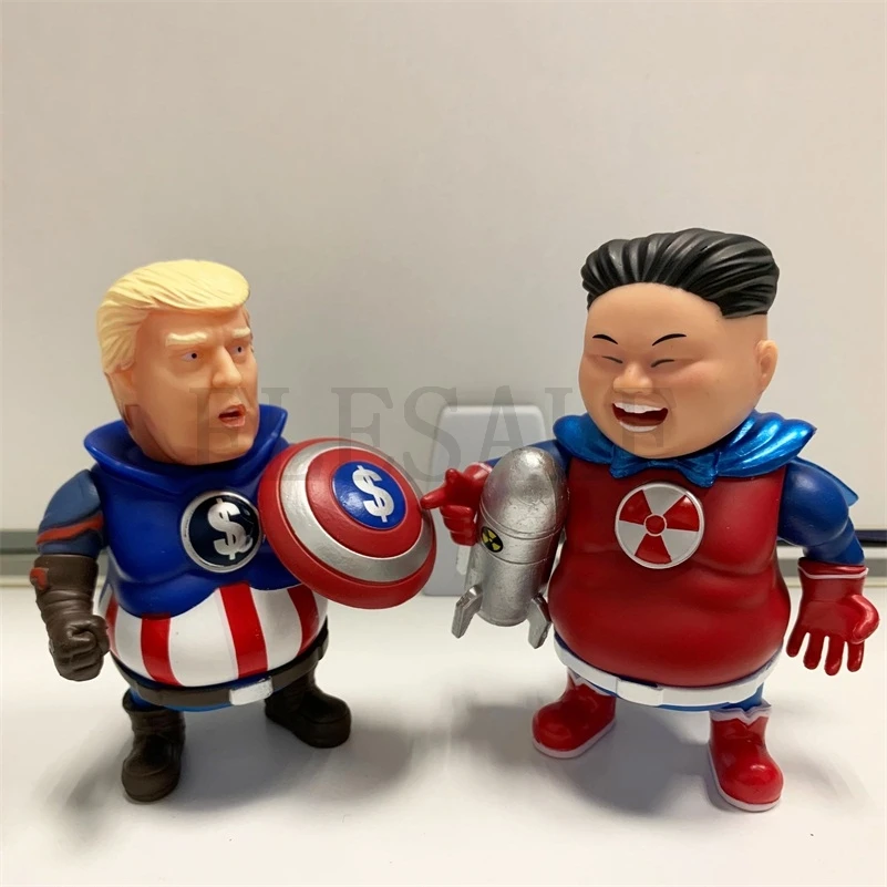 Креативный ПВХ Мстители JIN и Дональд Трамп статуя для вечеринки для дома и бара стол декоративный орнамент Забавный подарок